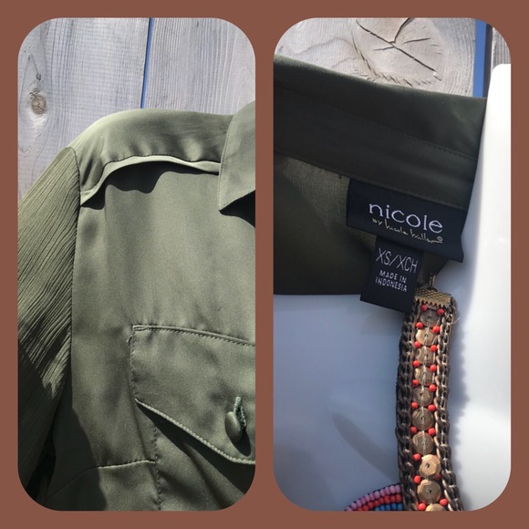 Sexy Sheer Nicole Miller Top - Picture 2 of 2